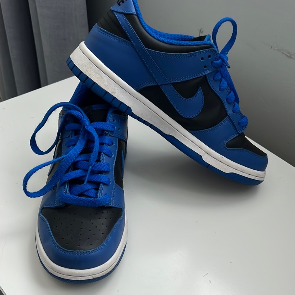 Blue and Black Nike Dunks. Size 5.5 youth. - Picture 3 of 5